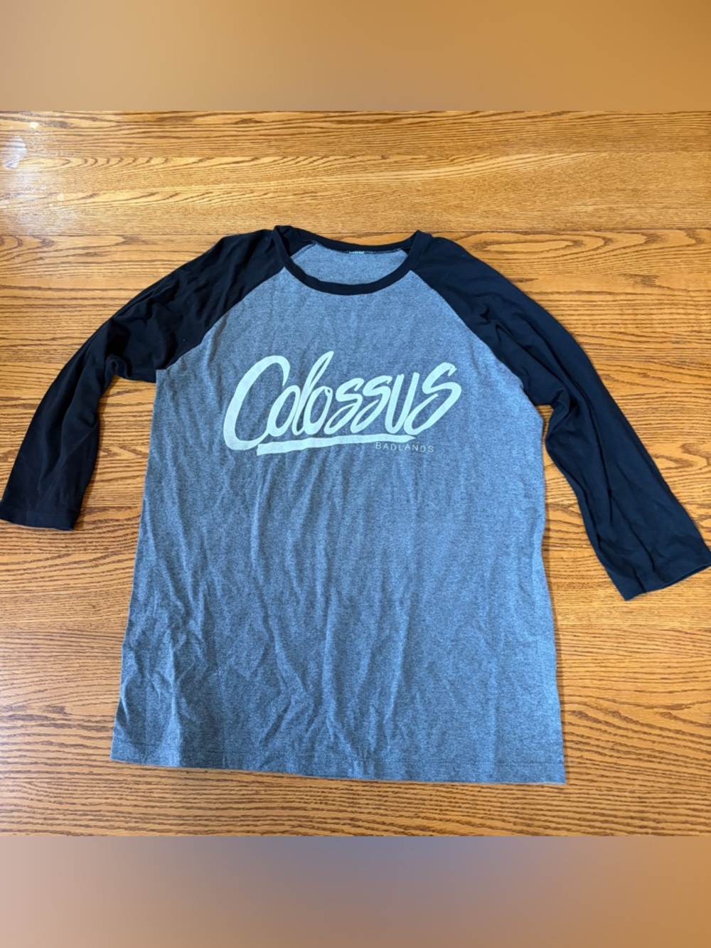 Colossus Badlands 3/4 sleeve baseball t-shirt